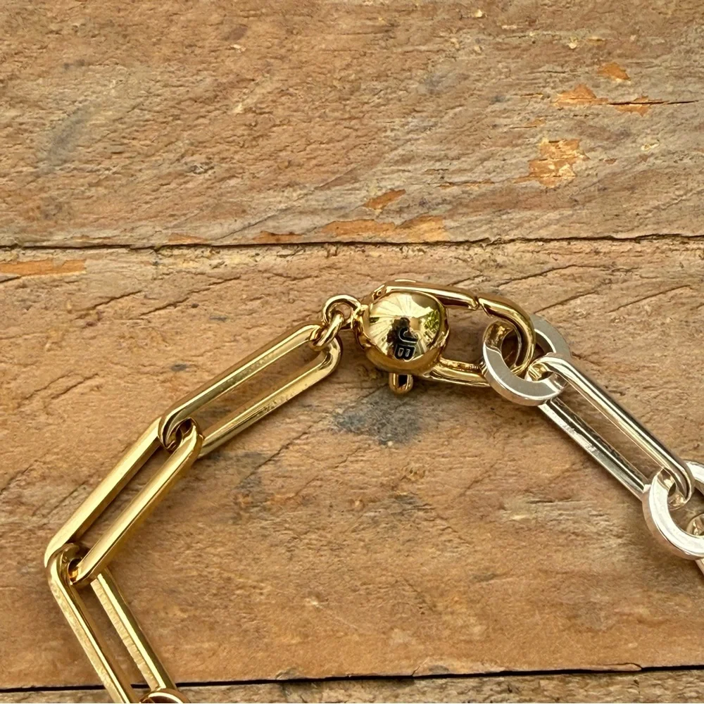 Andi Slim Two-Tone Bracelet - Picture 2 of 4